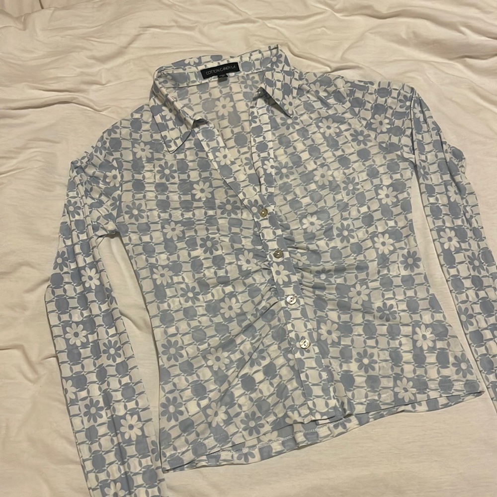 Retro Button Up Top - image 1